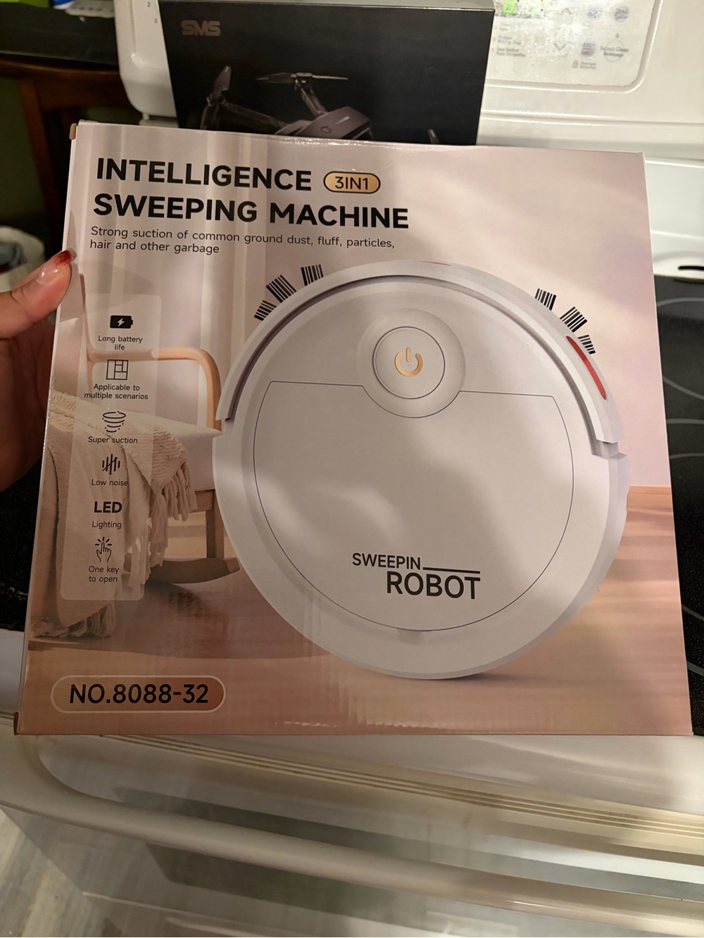 White Sweepin Robot Intelligent Sweeping Machine - Robotic Vacuum Cleaner